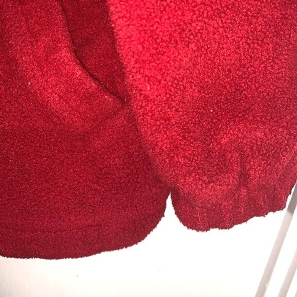 Vintage Basic Editions Red Fleece Jacket Medium - image 5
